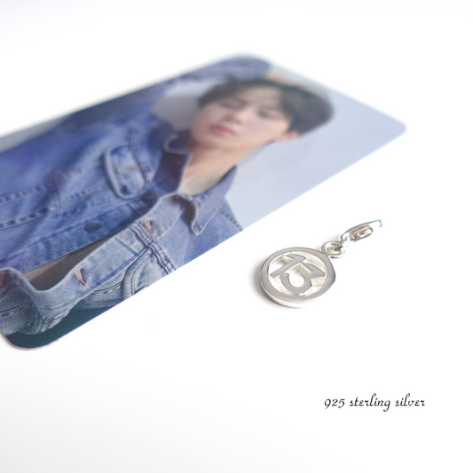 BTS Jimin inspirierter Charm oder Ketten-Anhänger Nummer 13 aus 925 Silber