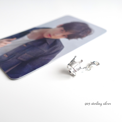 BTS JK / Jungkook inspirierter Charm oder Anhänger Krone aus 925er Silber