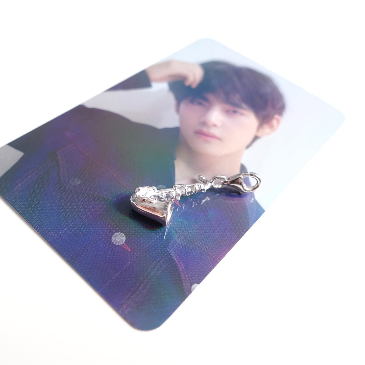 BTS V / Taehyung inspirierter Charm oder Ketten-Anhänger Saxophon aus 925er Silber