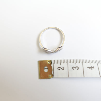 "BTS forever" Ring mit Unendlichkeitssymbol, Zirkonia-Steinen und 925er Silber