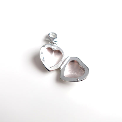 BTS inspirierter Medaillon-Charm oder Ketten-Anhänger für 1–2 Fotos aus 925er Silber