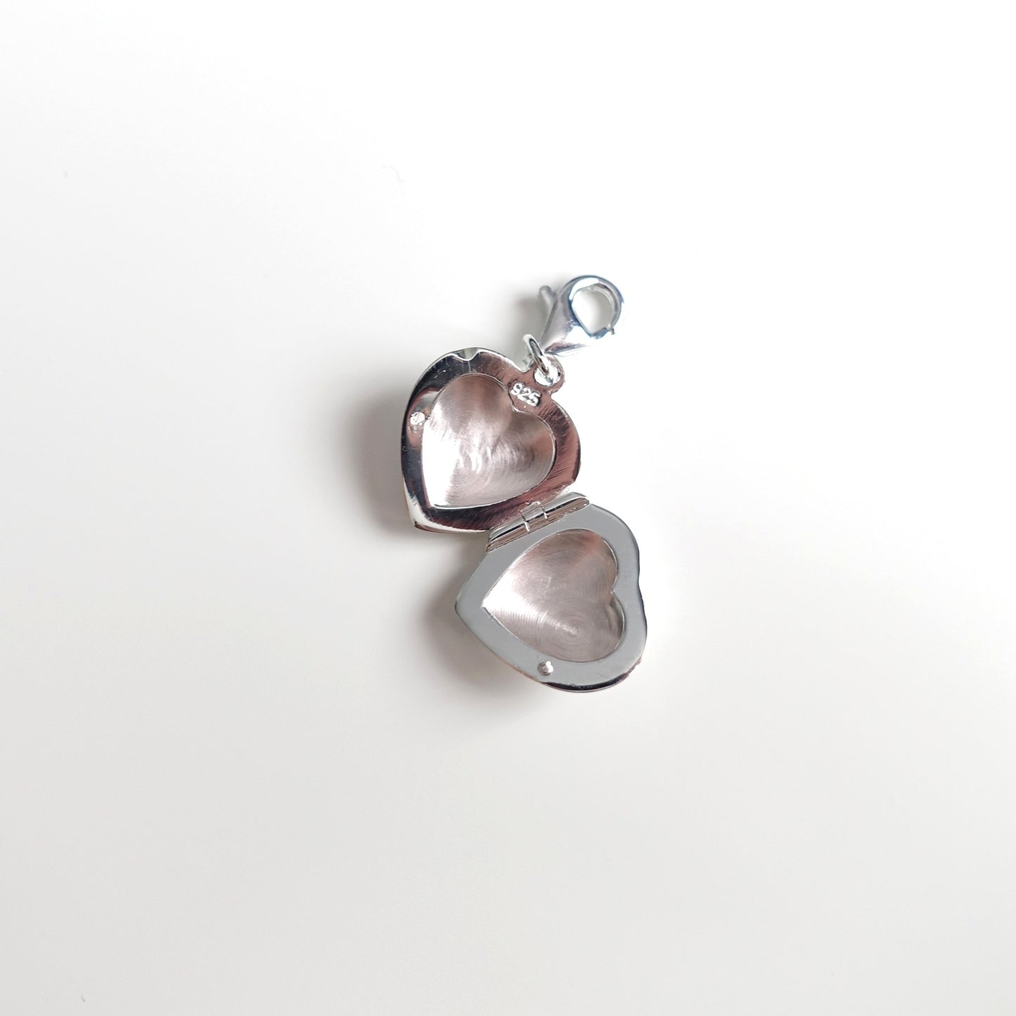 BTS inspirierter Medaillon-Charm oder Ketten-Anhänger für 1–2 Fotos aus 925er Silber