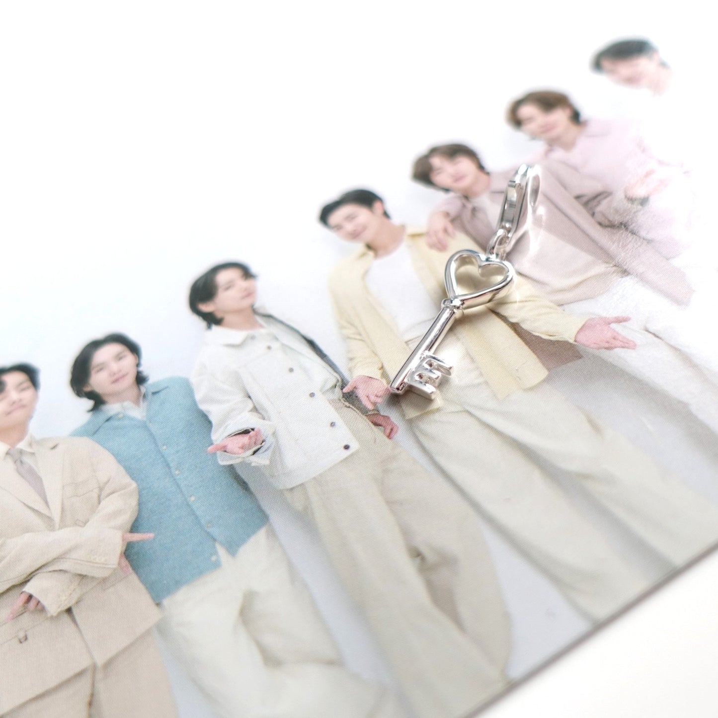 BTS Schlüssel zum Magic Shop Charm oder Ketten-Anhänger aus 925 Silber