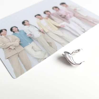 BTS Whalien / Kore inspirierter Charm oder Ketten-Anhänger Wal aus 925er Silber