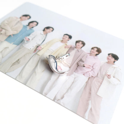 BTS Whalien / Kore inspirierter Charm oder Ketten-Anhänger Wal aus 925er Silber