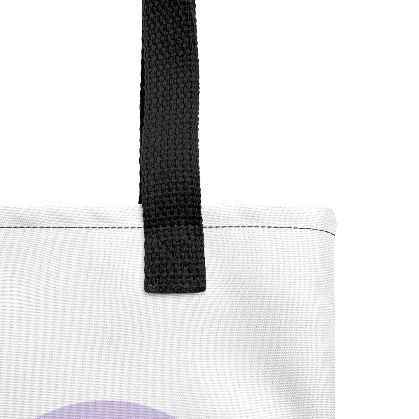 BTS inspirierte Tasche mit den Namen der Member und großem lila Herz