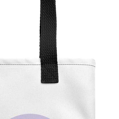BTS inspirierte Tasche mit den Namen der Member und großem lila Herz