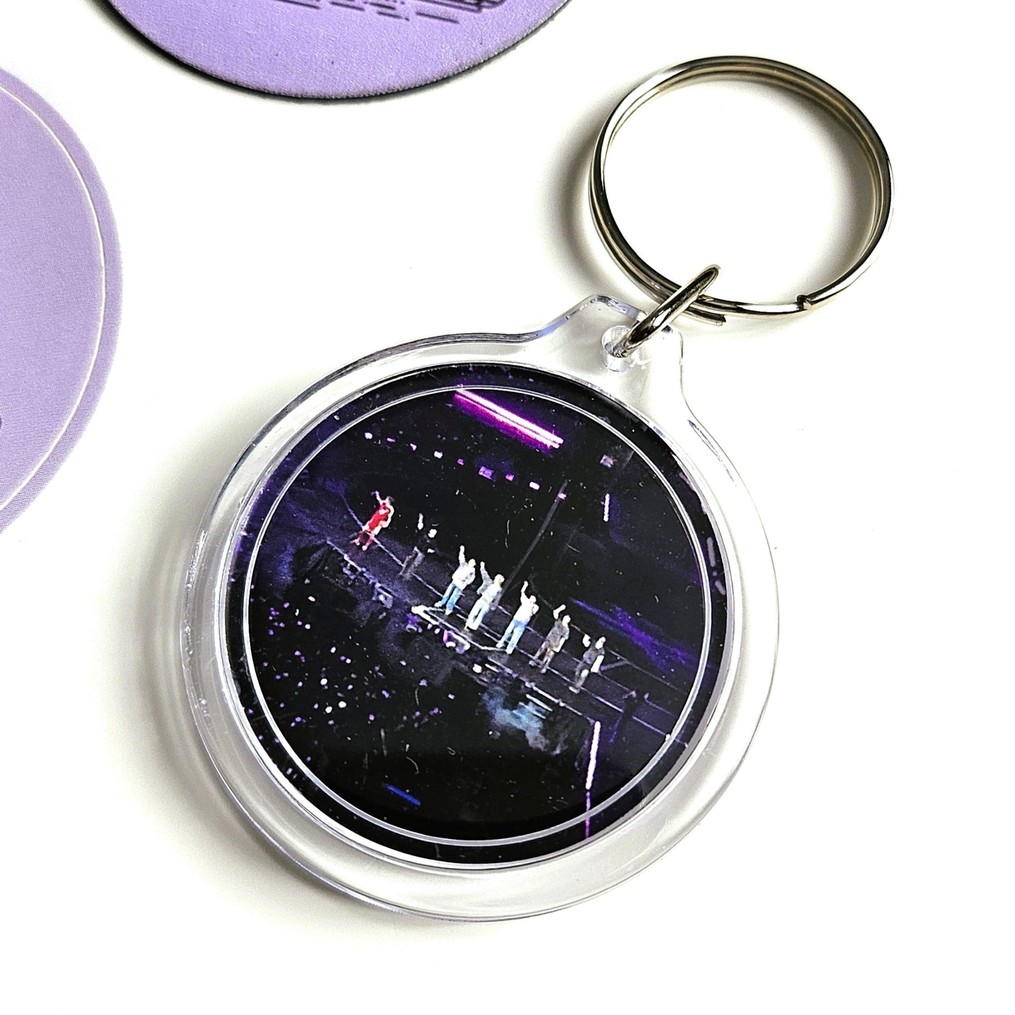 BTS Munich merch set “München auf die 1” with 4 pieces: button, keychain, magnet and sticker