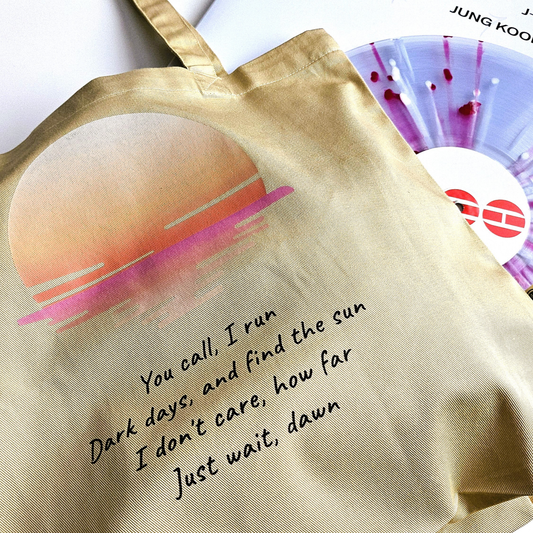 BTS „Into the Sun“ inspirierte Tasche aus Bio-Baumwolle