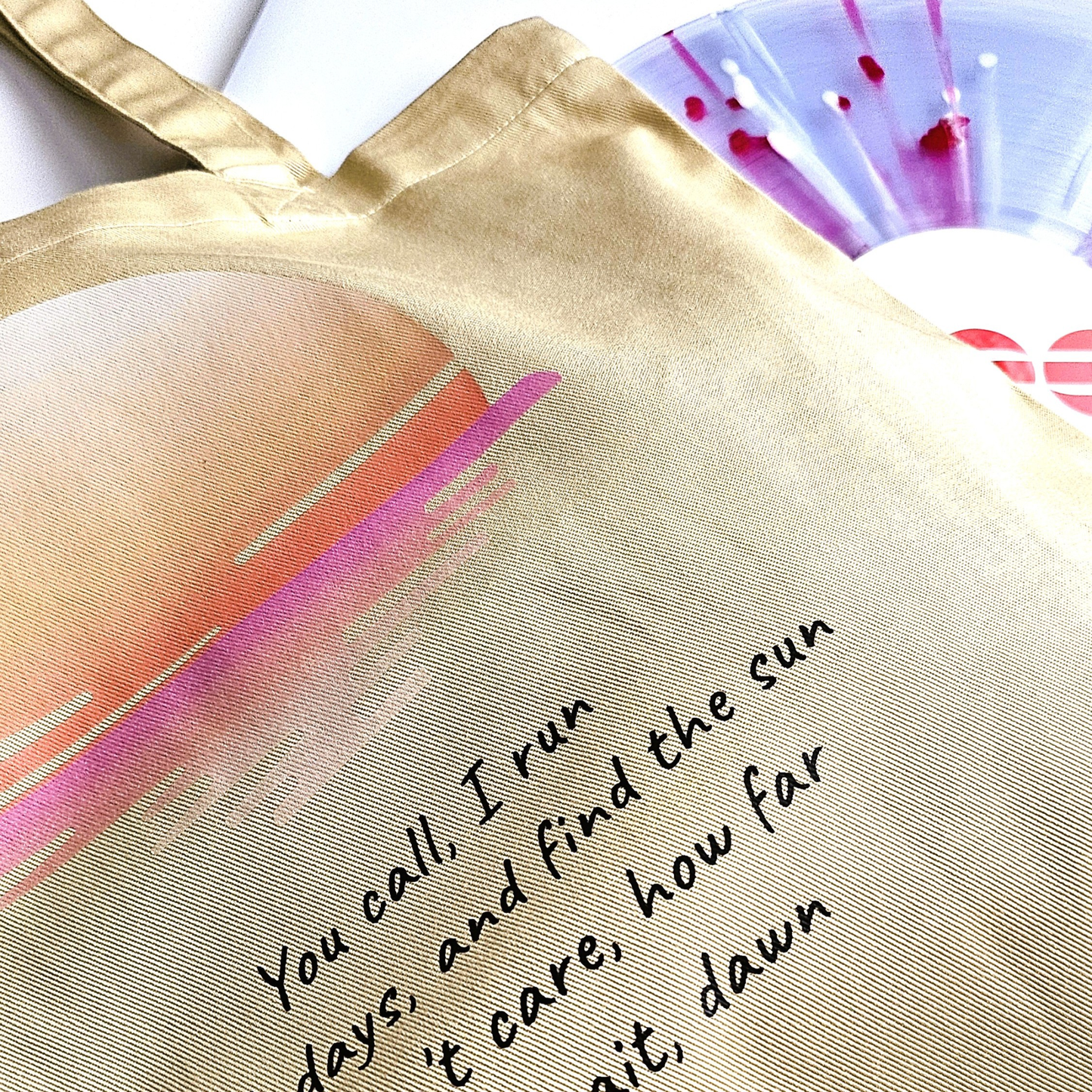 BTS „Into the Sun“ inspirierte Tasche aus Bio-Baumwolle