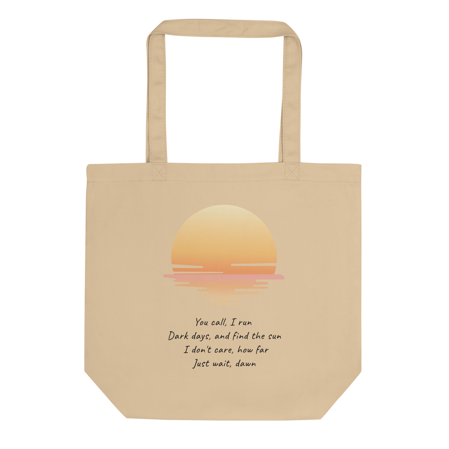 BTS „Into the Sun“ inspirierte Tasche aus Bio-Baumwolle