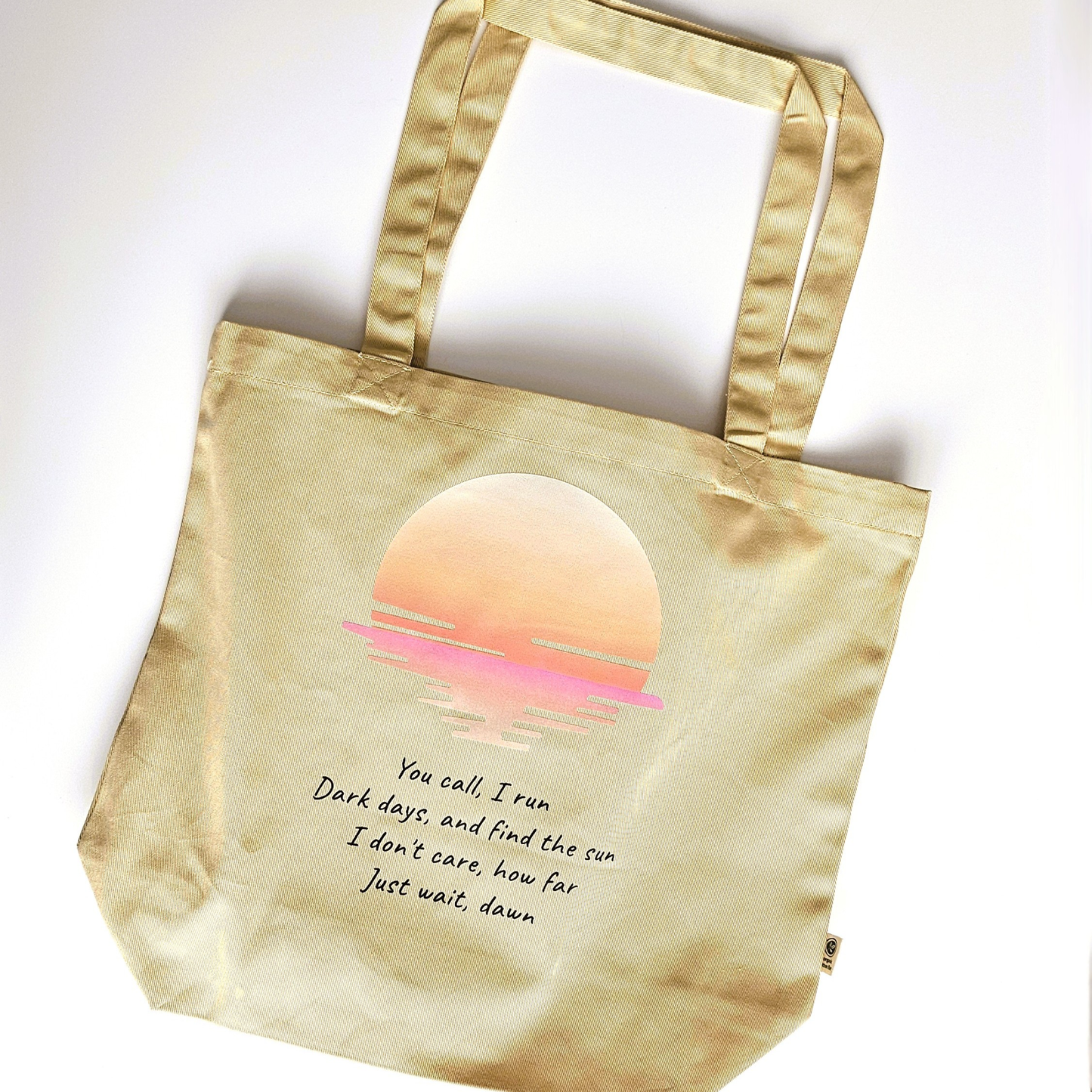 BTS „Into the Sun“ inspirierte Tasche aus Bio-Baumwolle