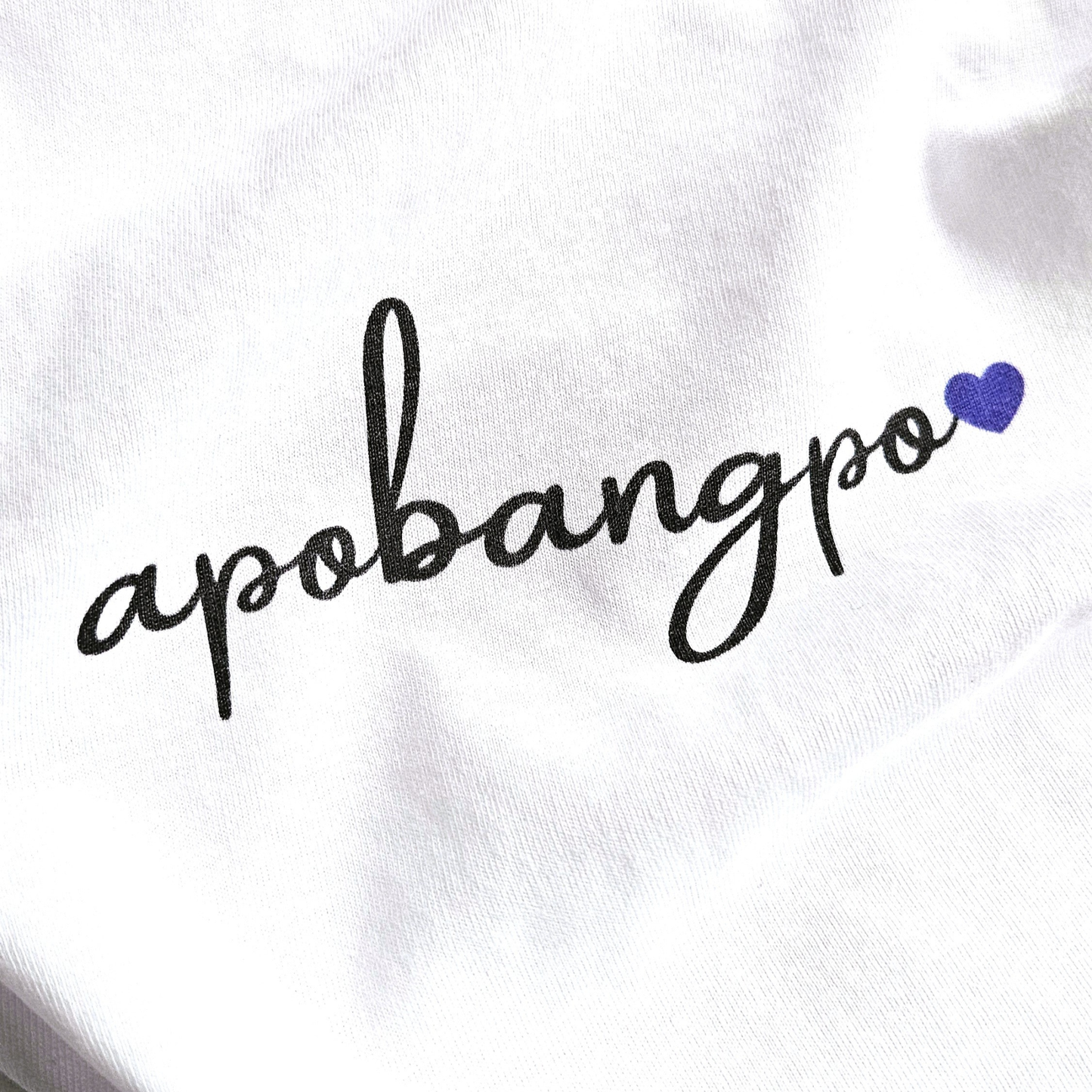 BTS inspiriertes Apobangpo T-shirt mit lila Herz