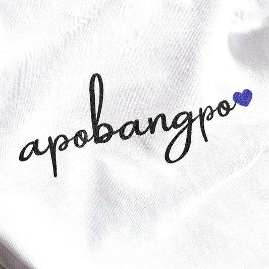 BTS inspiriertes Apobangpo T-shirt mit lila Herz