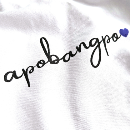 BTS inspiriertes Apobangpo T-shirt mit lila Herz