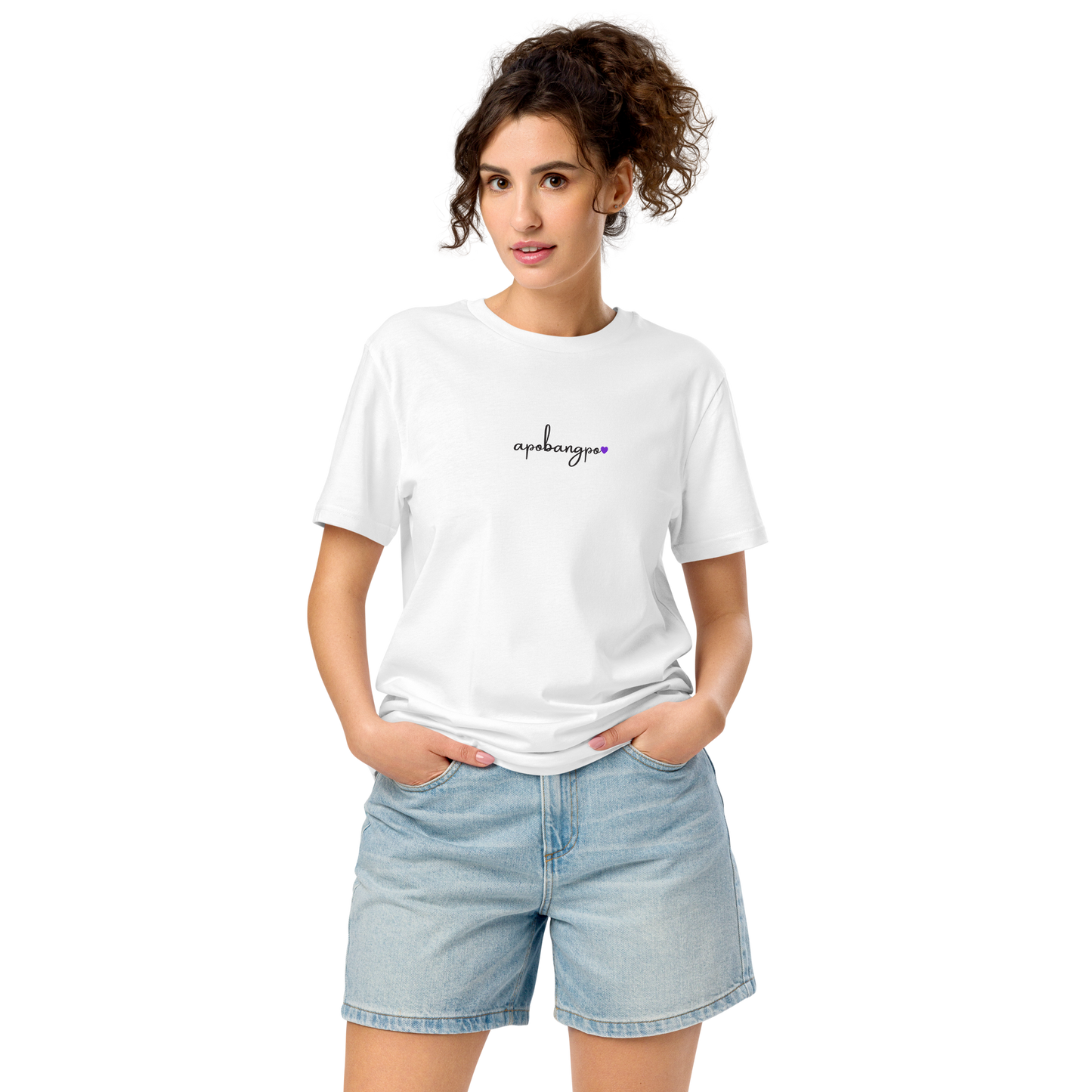 BTS inspiriertes Apobangpo T-shirt mit lila Herz