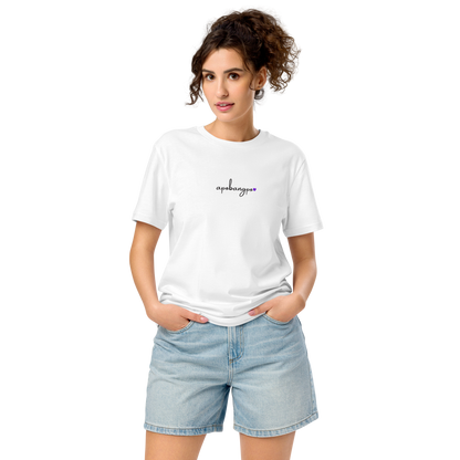 BTS inspiriertes Apobangpo T-shirt mit lila Herz