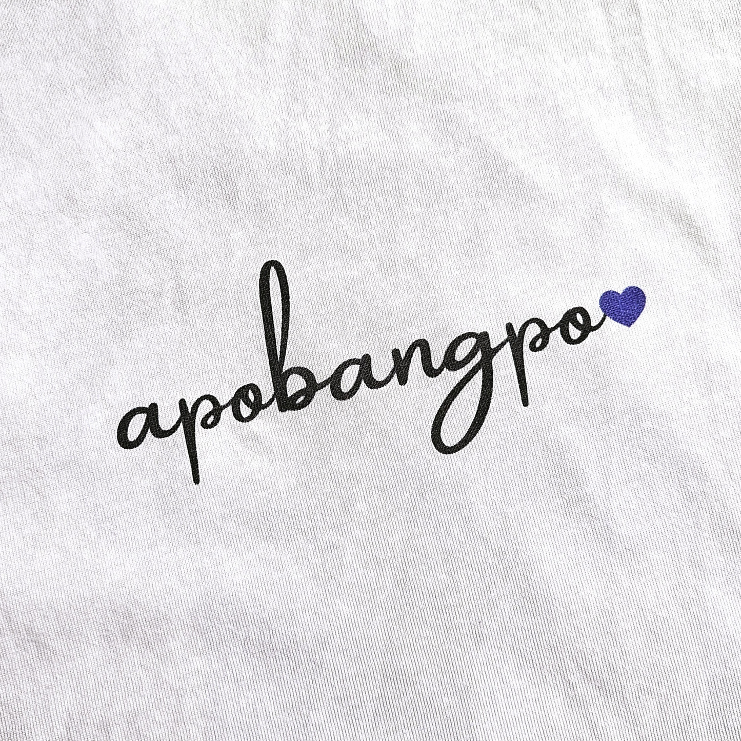 BTS inspiriertes Apobangpo T-shirt mit lila Herz