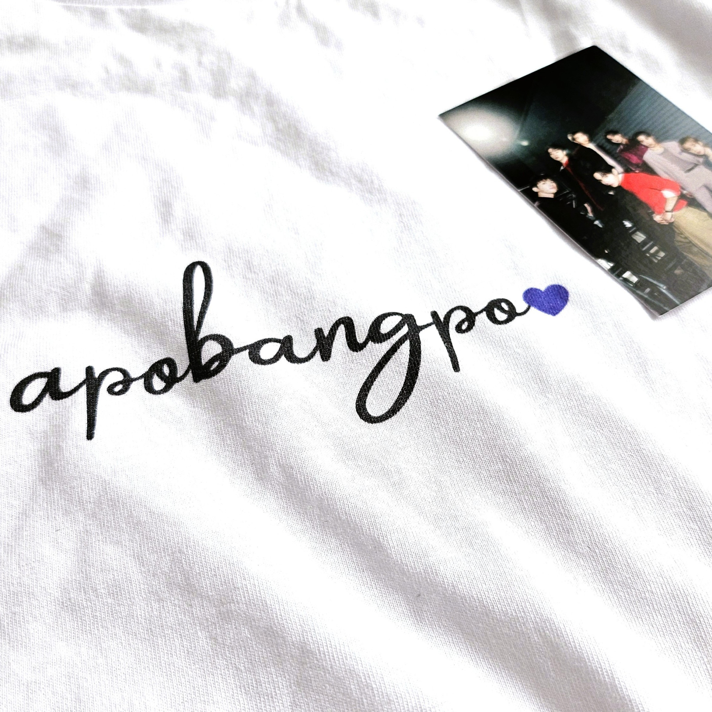 BTS inspiriertes Apobangpo T-shirt mit lila Herz