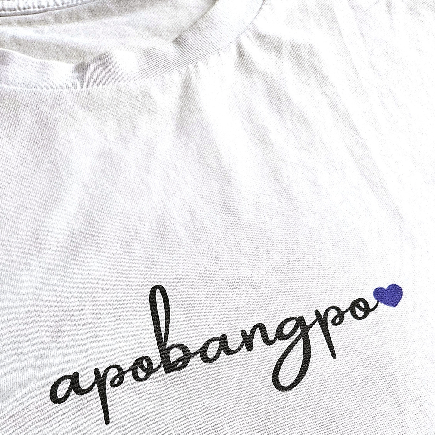 BTS inspiriertes Apobangpo T-shirt mit lila Herz
