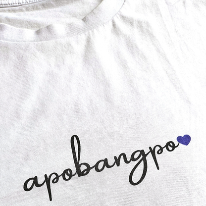 BTS inspiriertes Apobangpo T-shirt mit lila Herz