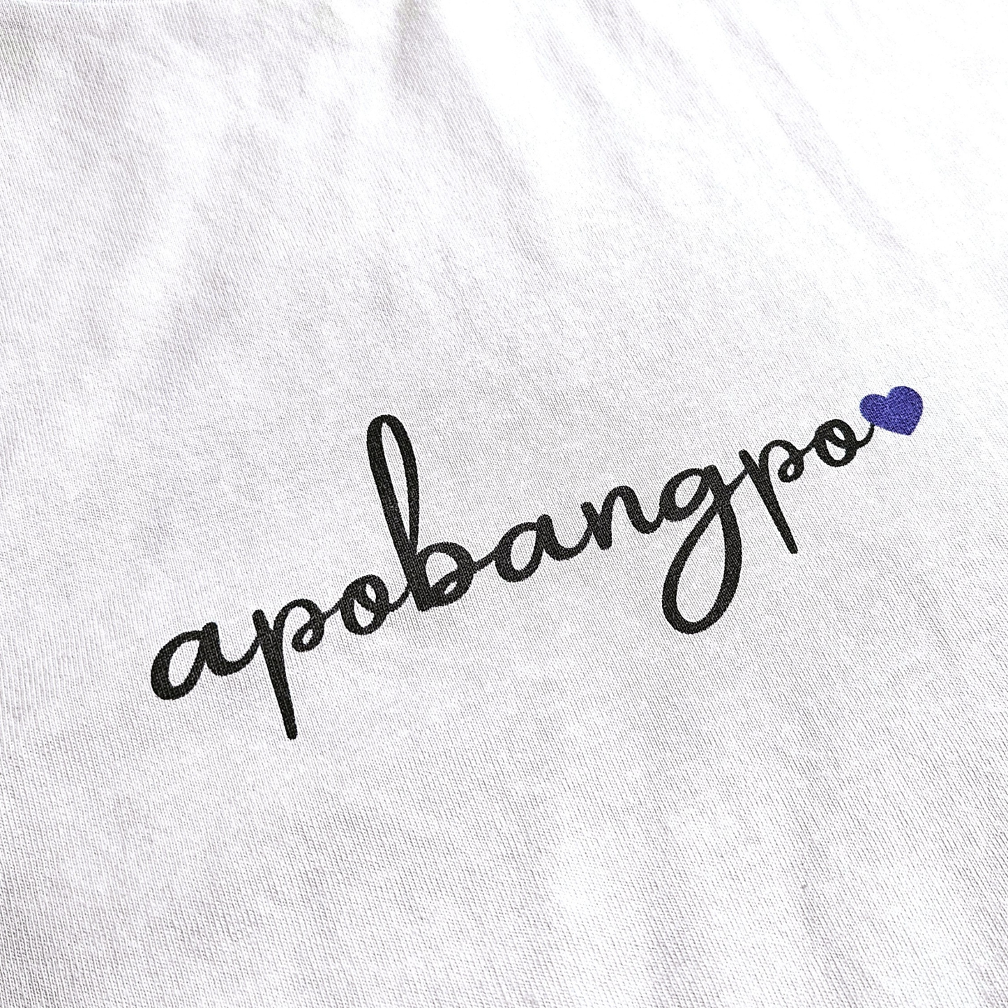 BTS inspiriertes Apobangpo T-shirt mit lila Herz