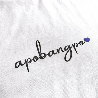 BTS inspiriertes Apobangpo T-shirt mit lila Herz