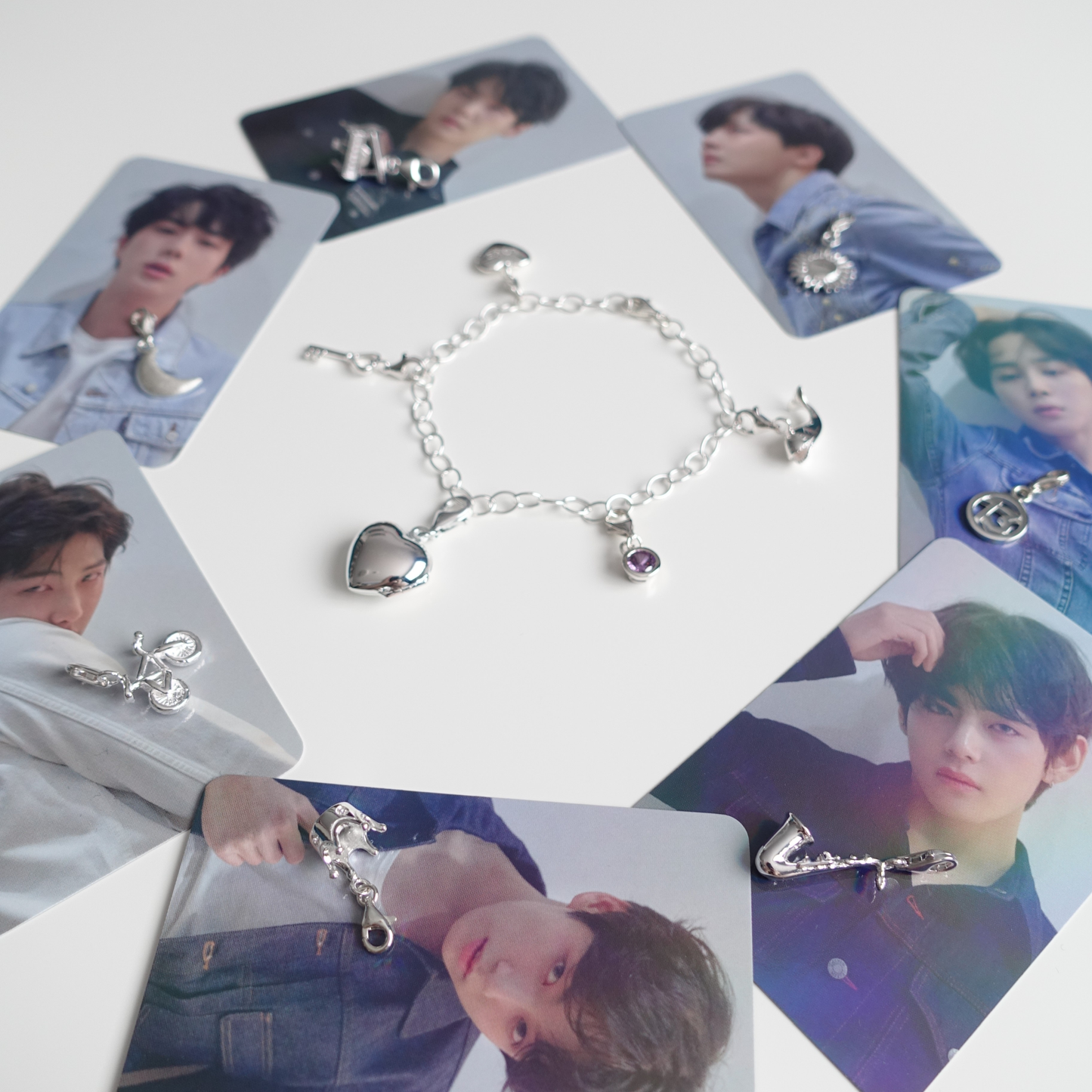 BTS Whalien / Kore inspirierter Charm oder Ketten-Anhänger Wal aus 925er Silber