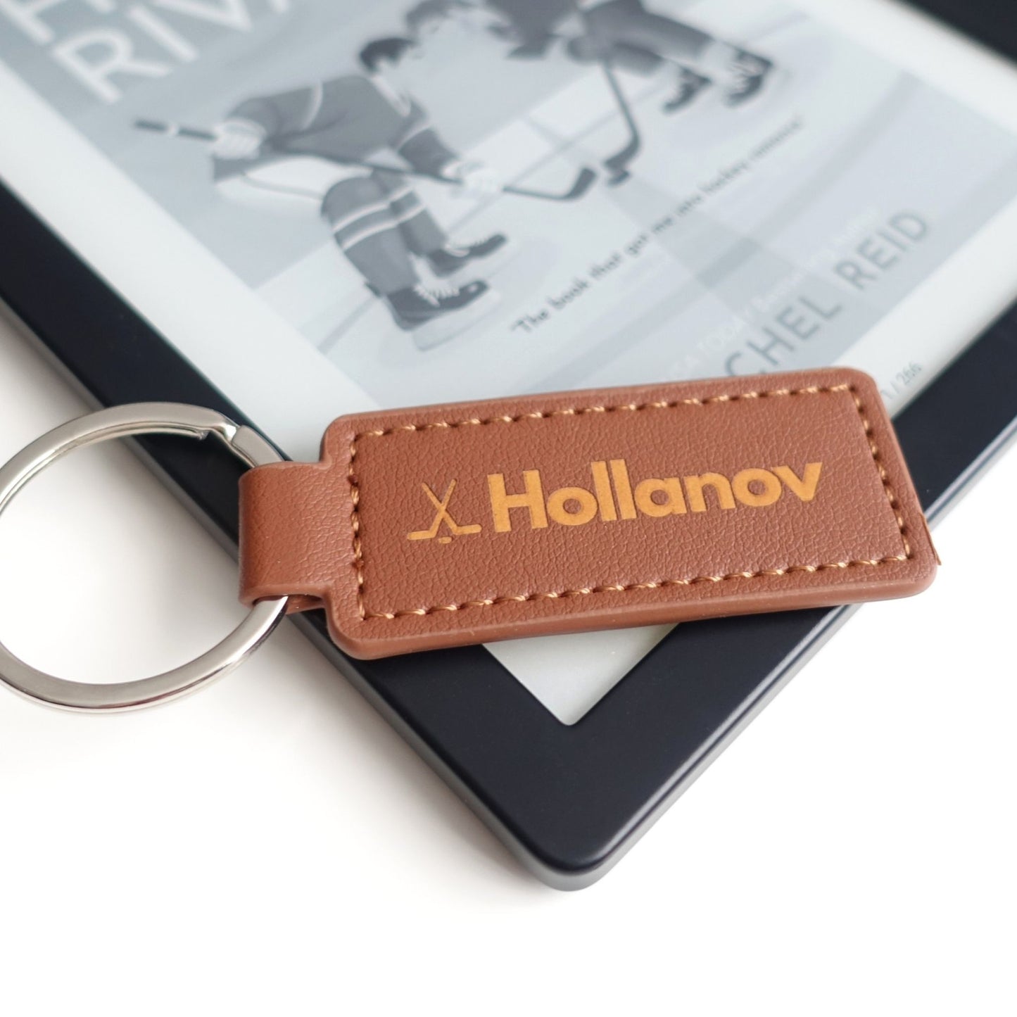 Heated Rivalry inspirierter Schlüsselanhänger "Hollanov" aus Kunstleder mit Gravur