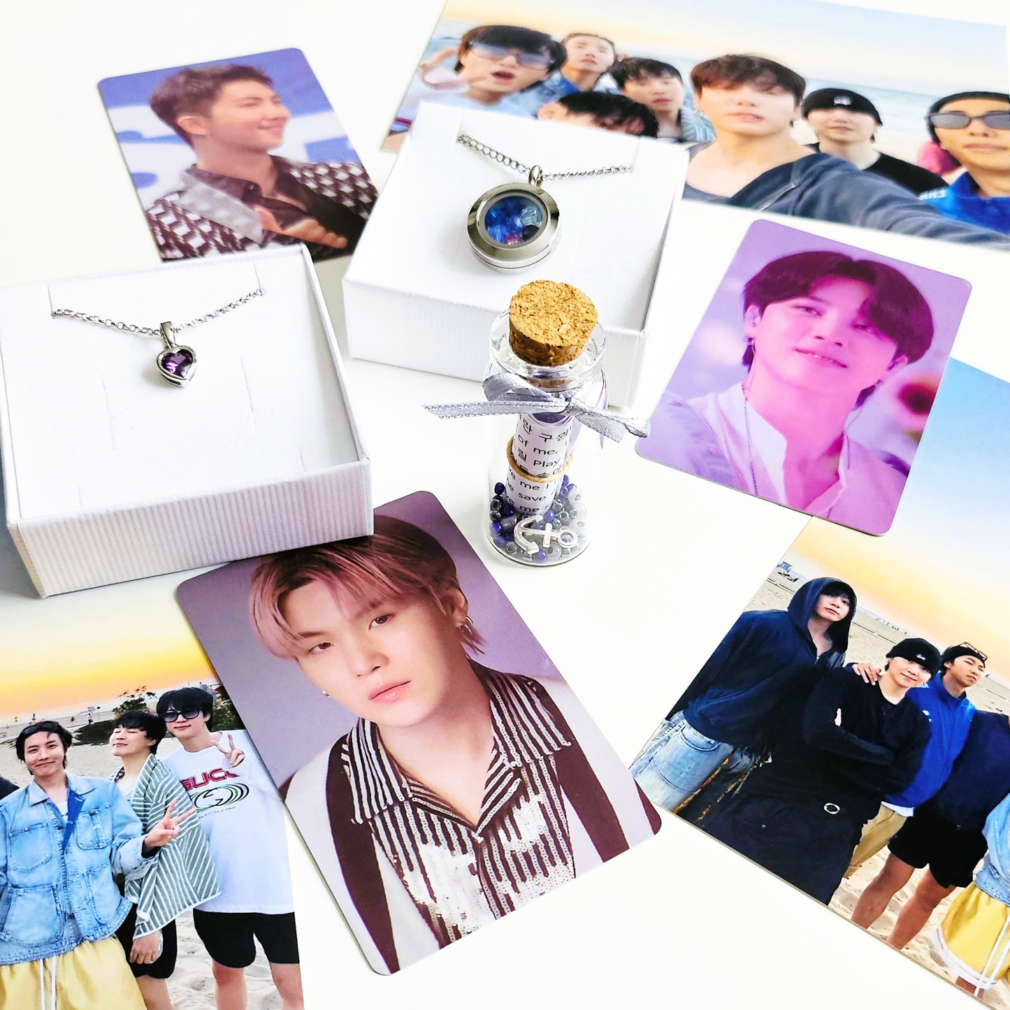 BTS inspirierter Ring mit echtem lila Amethyst und 925er Silber